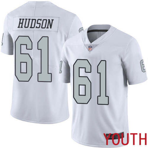 Oakland Raiders Limited White Youth Rodney Hudson Jersey NFL Football 61 Rush Vapor Untouchable Jersey